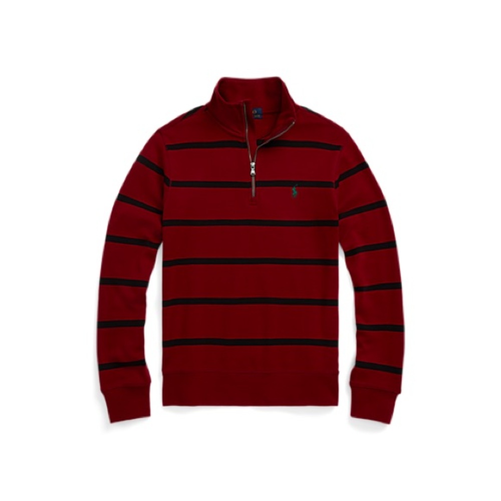 Ralph Lauren Striped Cotton Interlocking Pullover, NWT